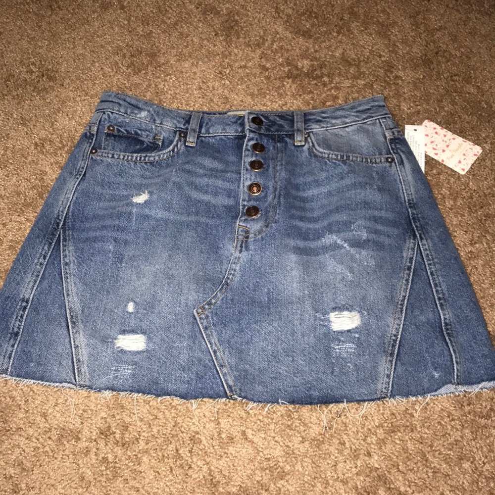 Brand New Free People Denim skirt!!